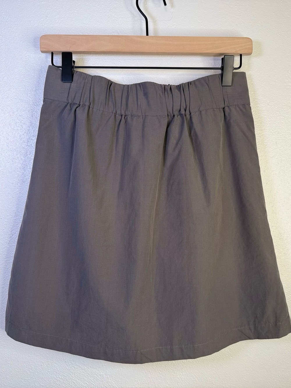 Lands End Canvas Faux Wrap Utility Skirt Curved Hem 100% Cotton Women's Size 0 - Picture 10 of 14
